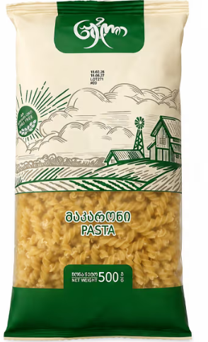 Pasta spiral/Nუზლი · Nuzli