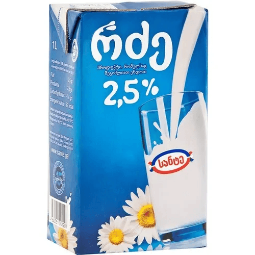 Milk 2.5% · Sante